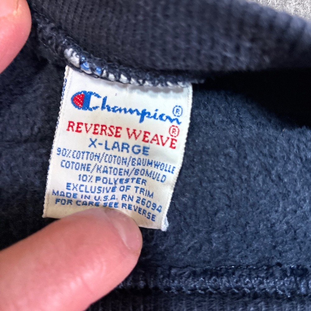 Champion Reverse Weave Sweatshirt Men XL Navy Blue Massachusetts State Police - Picture 5 of 10